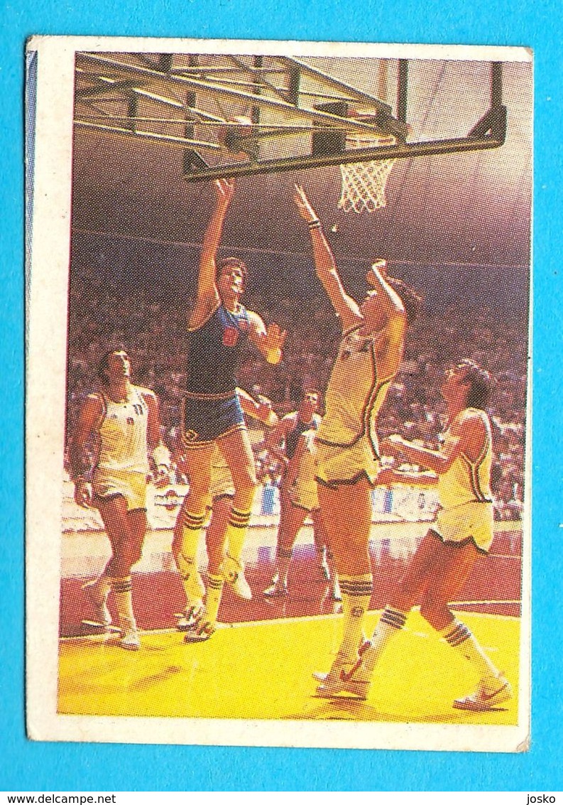 JERKOV V DINO MENEGHIN - Yugoslav Vintage Basketball Card * Pallacanestro Varese Olimpia Milano Basket-ball Italy Italia - Sonstige & Ohne Zuordnung