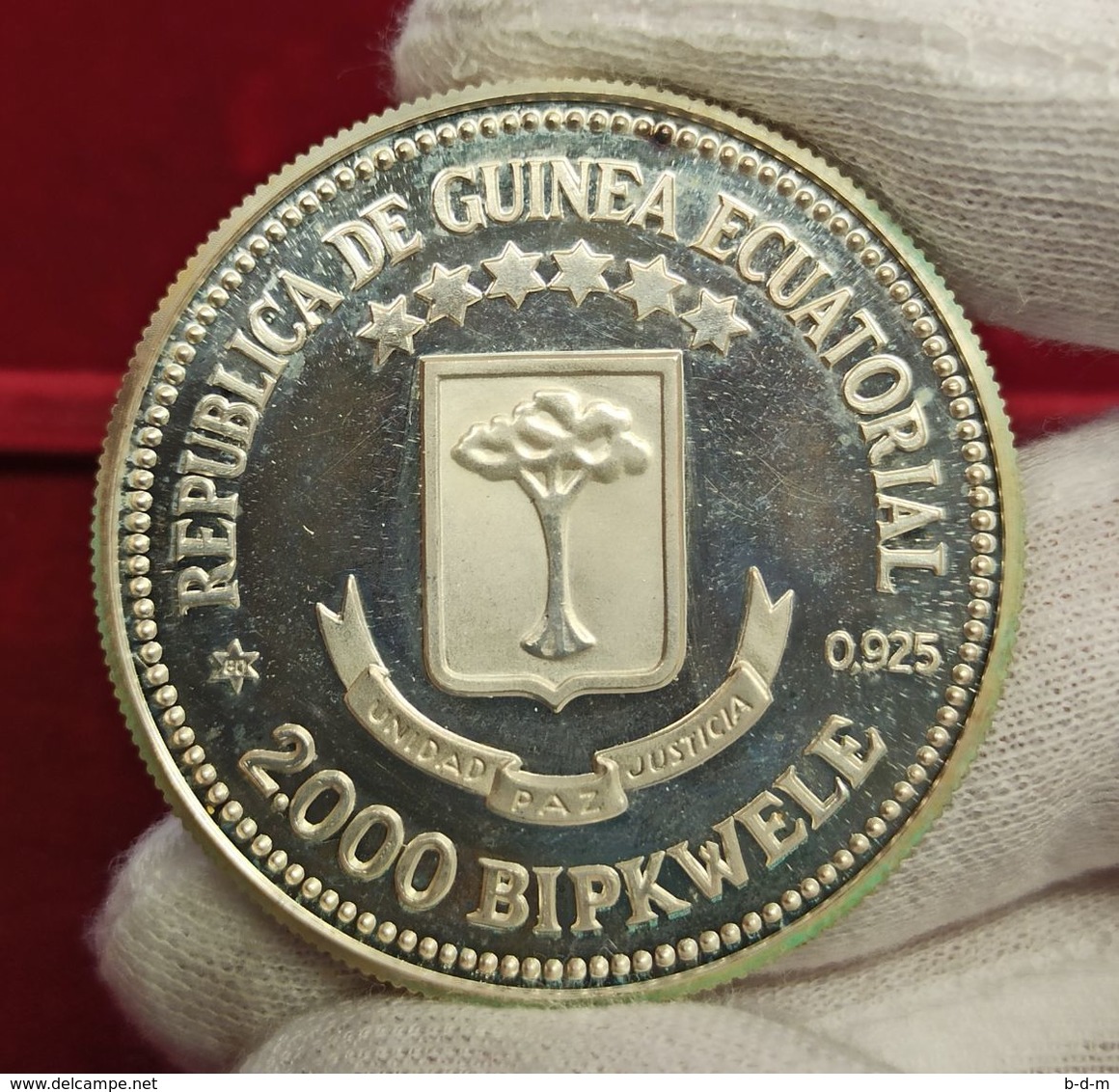 Guinea Ecuatorial 2000 Bipkwele Visita De Los Reyes 1979 X# 2 Plata Proof - Guinea Equatoriale