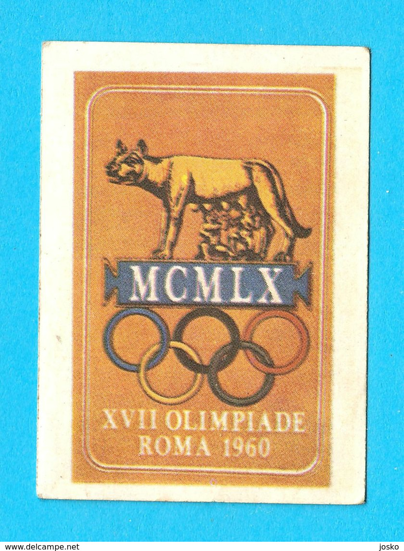 SUMMER OLYMPIC GAMES 1960 ROMA - Yugoslav Old Card * Jeux Olympiques Olympia Olimpiadi Juegos Olímpicos Olympiade ROME - Trading-Karten