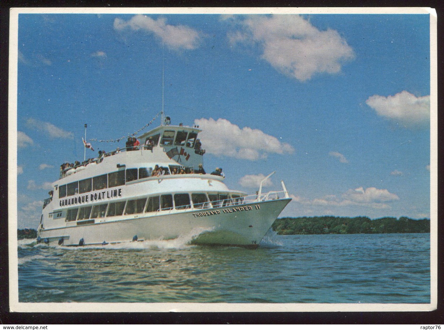 CPM Non écrite Canada Triple Decker Le " THOUSAND ISLANDER II " 1000 Island Lac Ontario - Thousand Islands