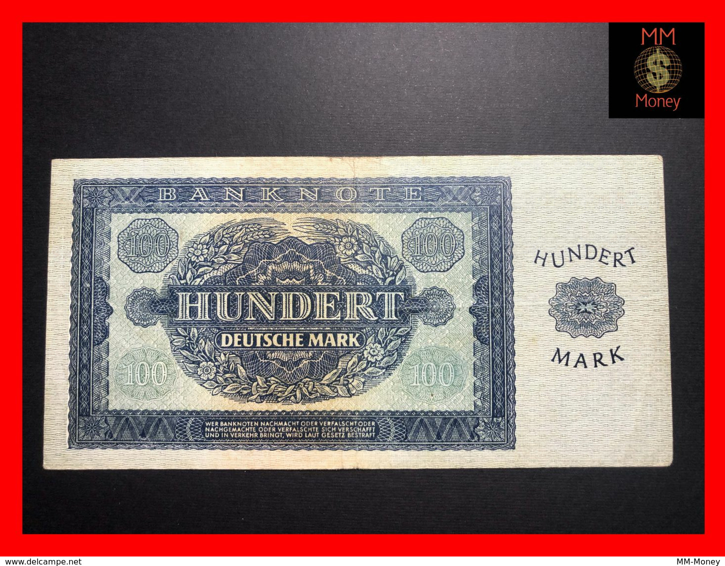 GERMANY DDR 100 Deutsche Mark 1948  P. 15  VF - Altri & Non Classificati