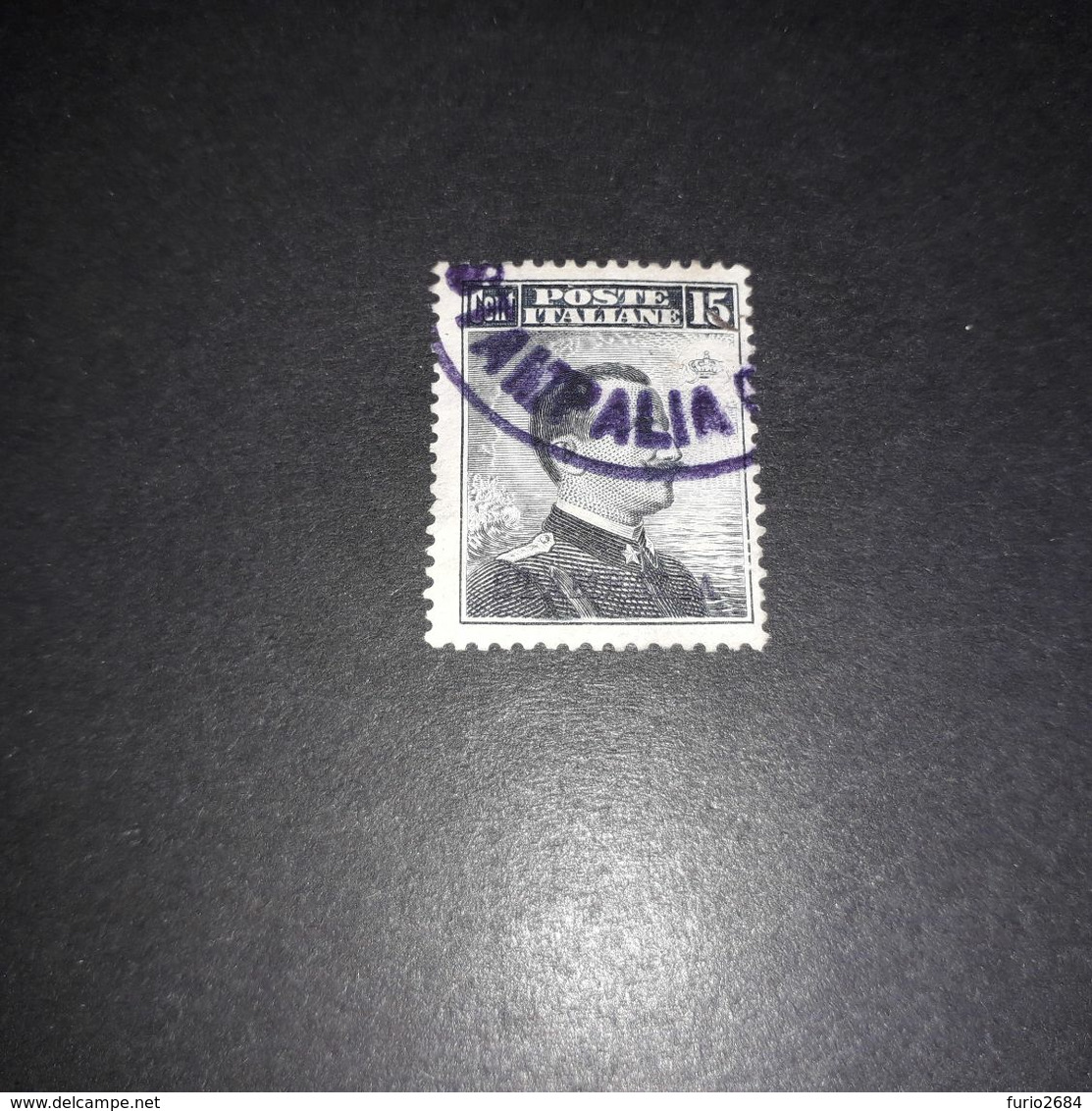 NIC24 POSSEDIMENTI ITALIANI ISOLE EGEO STAMPALIA 1912 FRANCOBOLLI D'ITALIA SOPRASTAMPATI CENT. 15 "XO" - Ägäis (Stampalia)