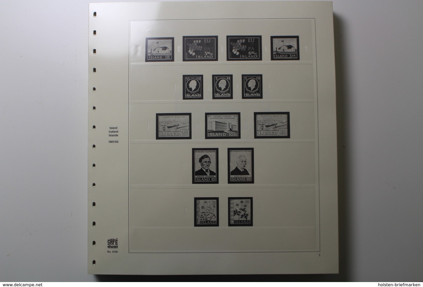 SAFE, Island 1961-2000, Dual-System - Pre-printed Pages