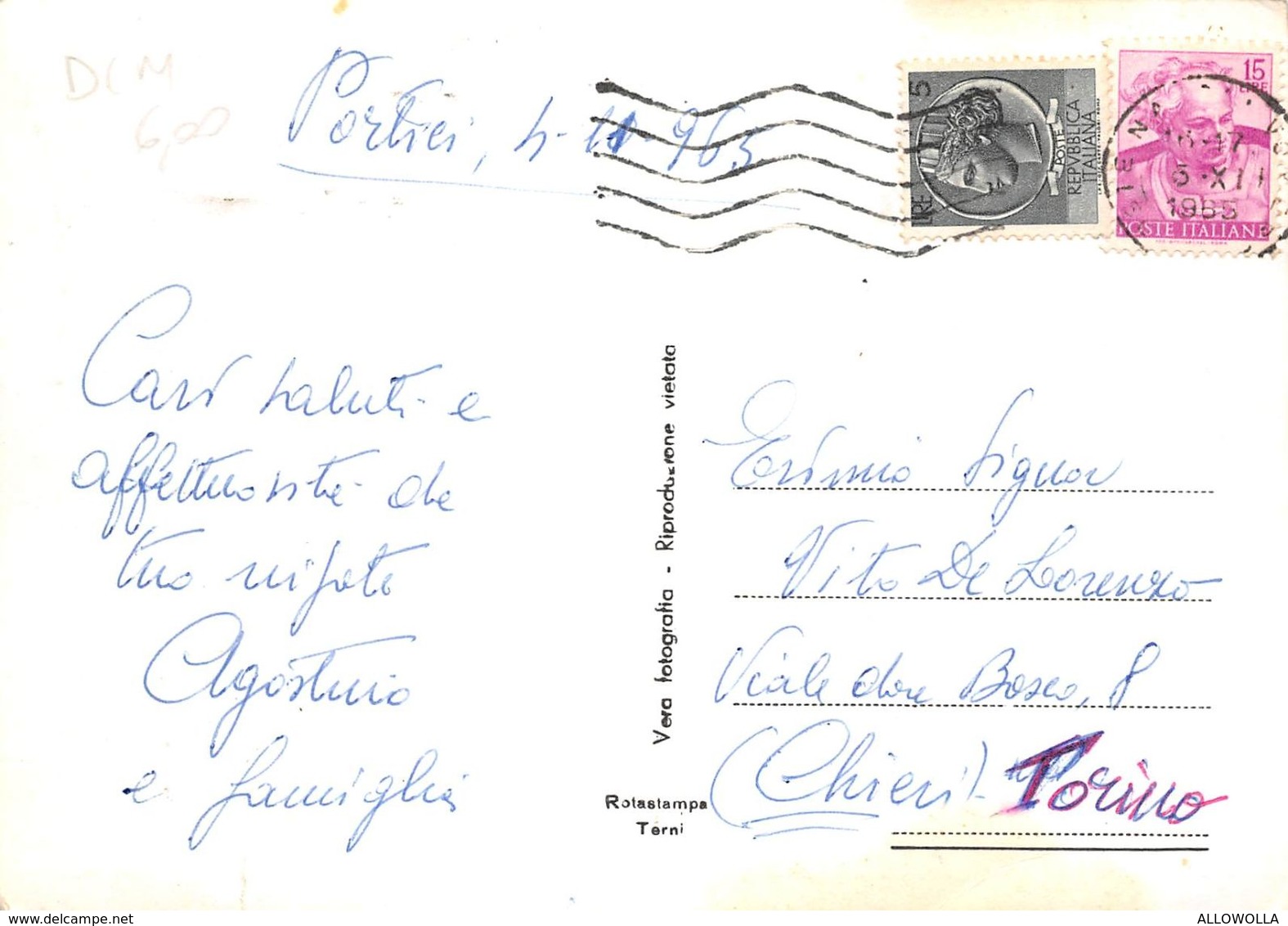 8766" PORTICI-IL PORTO"PESCHERECCIO-CHIATTA CON DRAGA E MERCANTILE -CARTOLINA POSTALE ORIGINALE SPEDITA 1965 - Portici