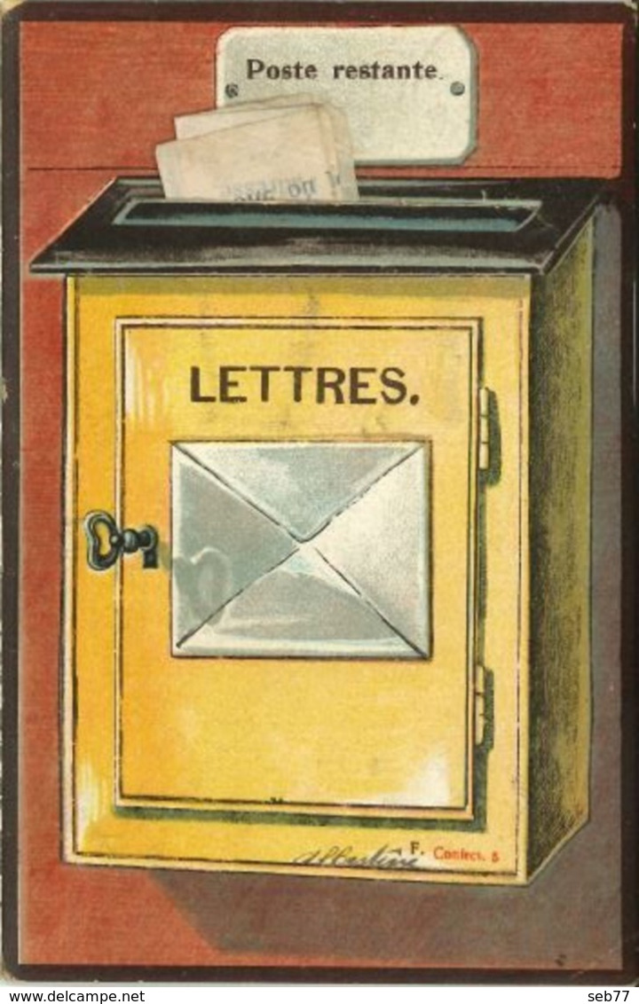 Poste Restante (boîte Aux Lettres Avec Petit Message) - Post & Briefboten