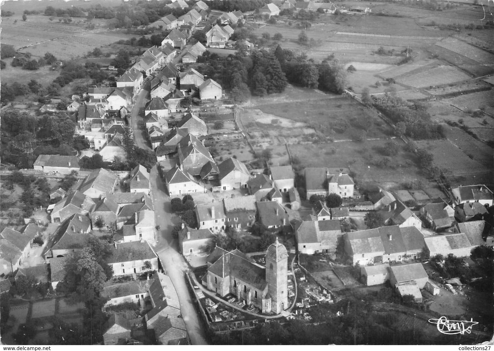 39-GENDREY-VUE GENERALE AERIENNE - Gendrey