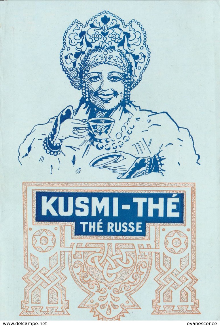 Pub /   Thé Russe  : P.M. Kousmichoff Paris    ( Années 30)   ///  Ref.  Juillet 20 - Reclame