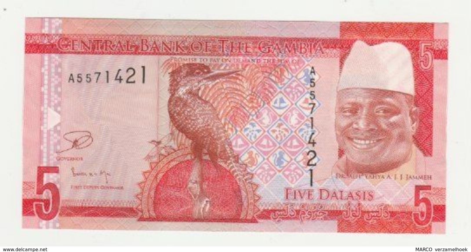 Central Bank Of The Gambia 5 Dalasis 2015 UNC - Gambia