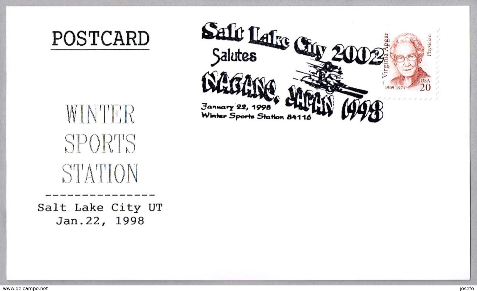 OLIMPIADA DE INVIERNO NAGANO 1998 - WINTER OLYMPICS. Salt Lake City UT 1998 - Winter 1998: Nagano