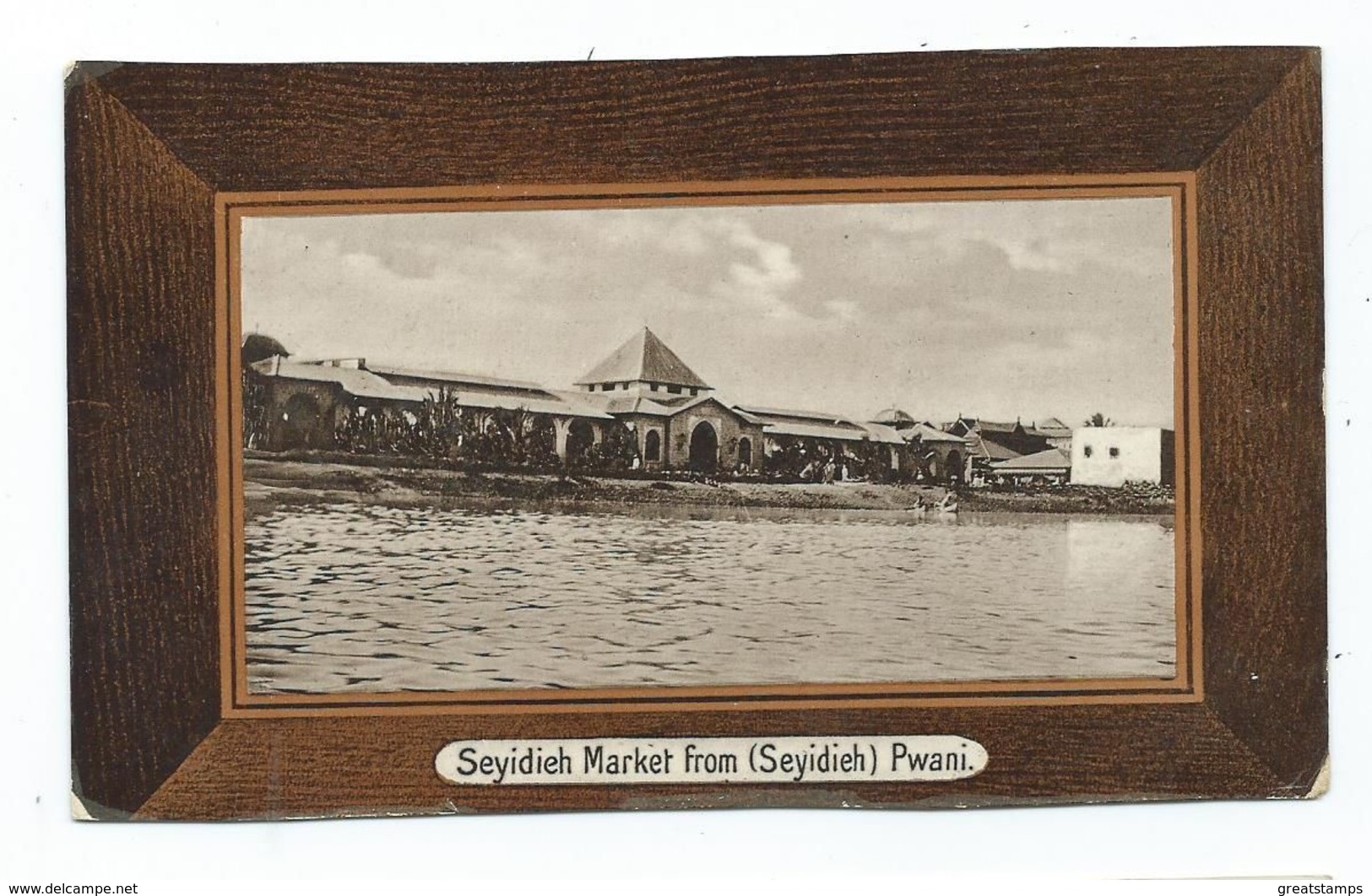 Africa Postcard Kenya Seyidieh Market From Pwani Ref Hms Pandora 1912 Unposted - Kenia