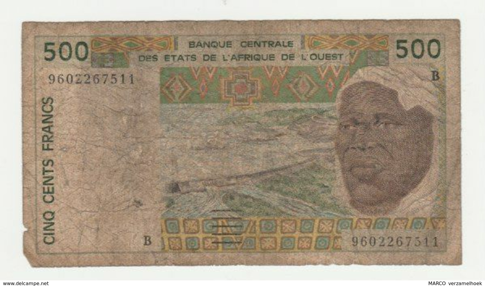 Banque Centrale Des Etats De L'Afrique De L'Ouest (senegal) 500 Francs - Sénégal