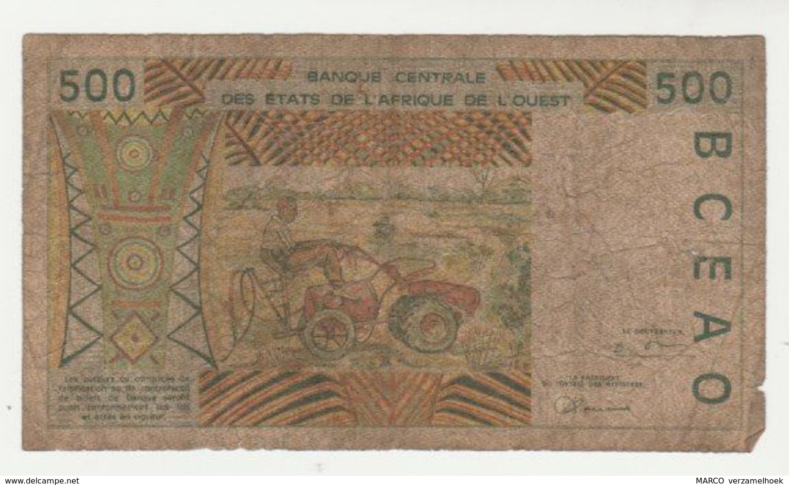 Banque Centrale Des Etats De L'Afrique De L'Ouest (senegal) 500 Francs - Senegal