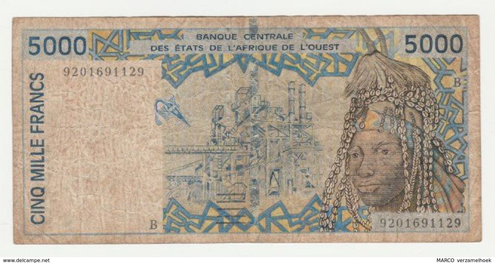 Banque Centrale Des Etats De L'Afrique De L'Ouest (senegal) 5000 Francs - Senegal