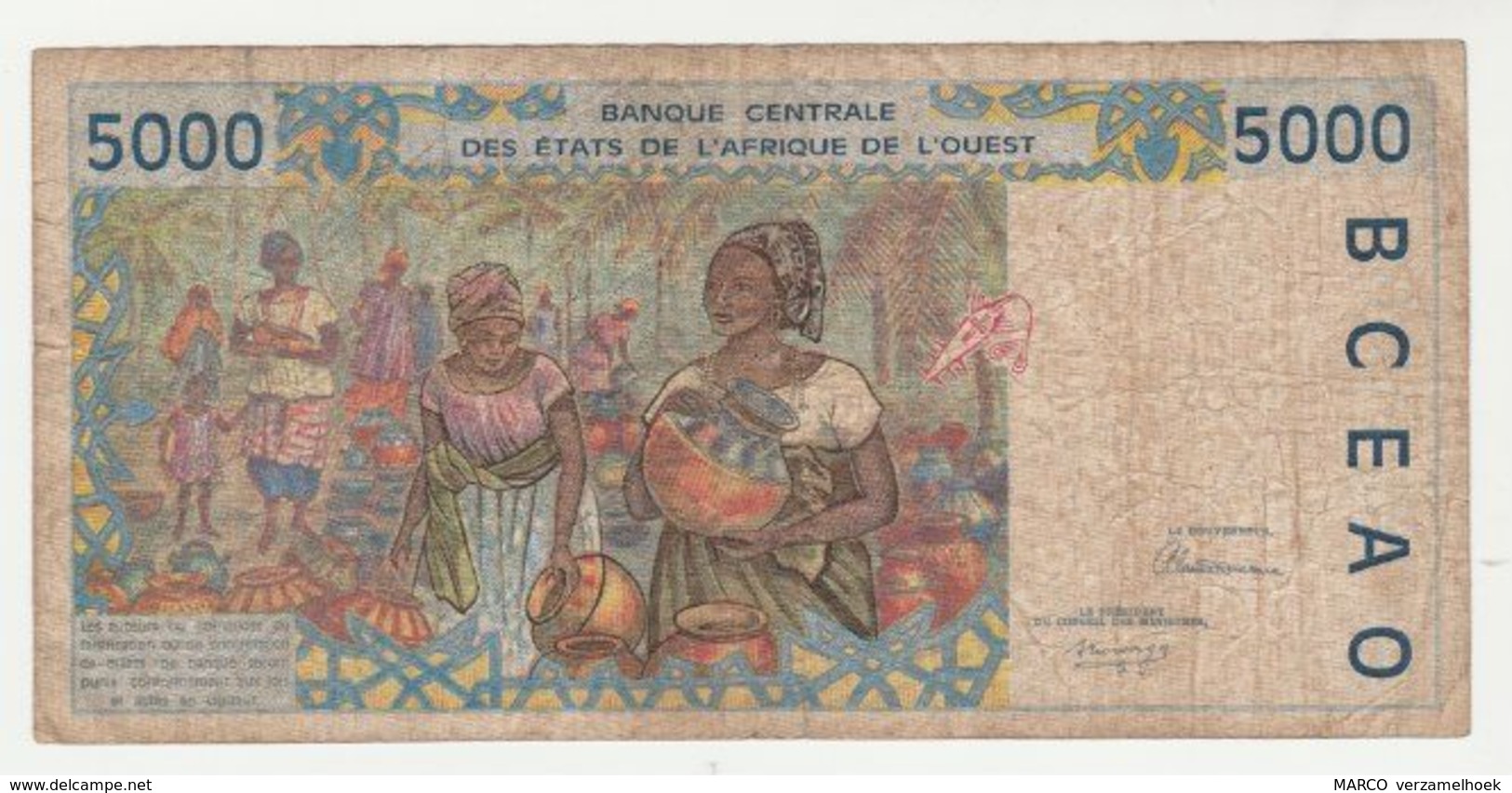 Banque Centrale Des Etats De L'Afrique De L'Ouest (senegal) 5000 Francs - Senegal