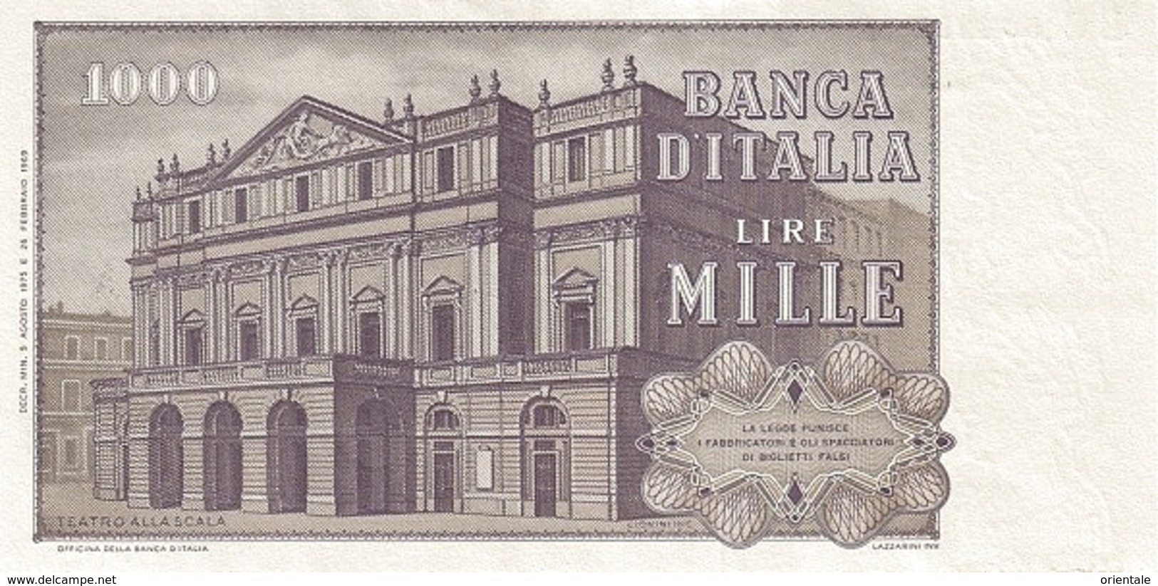 ITALY P. 101d 1000 L 1975 UNC - 1.000 Lire