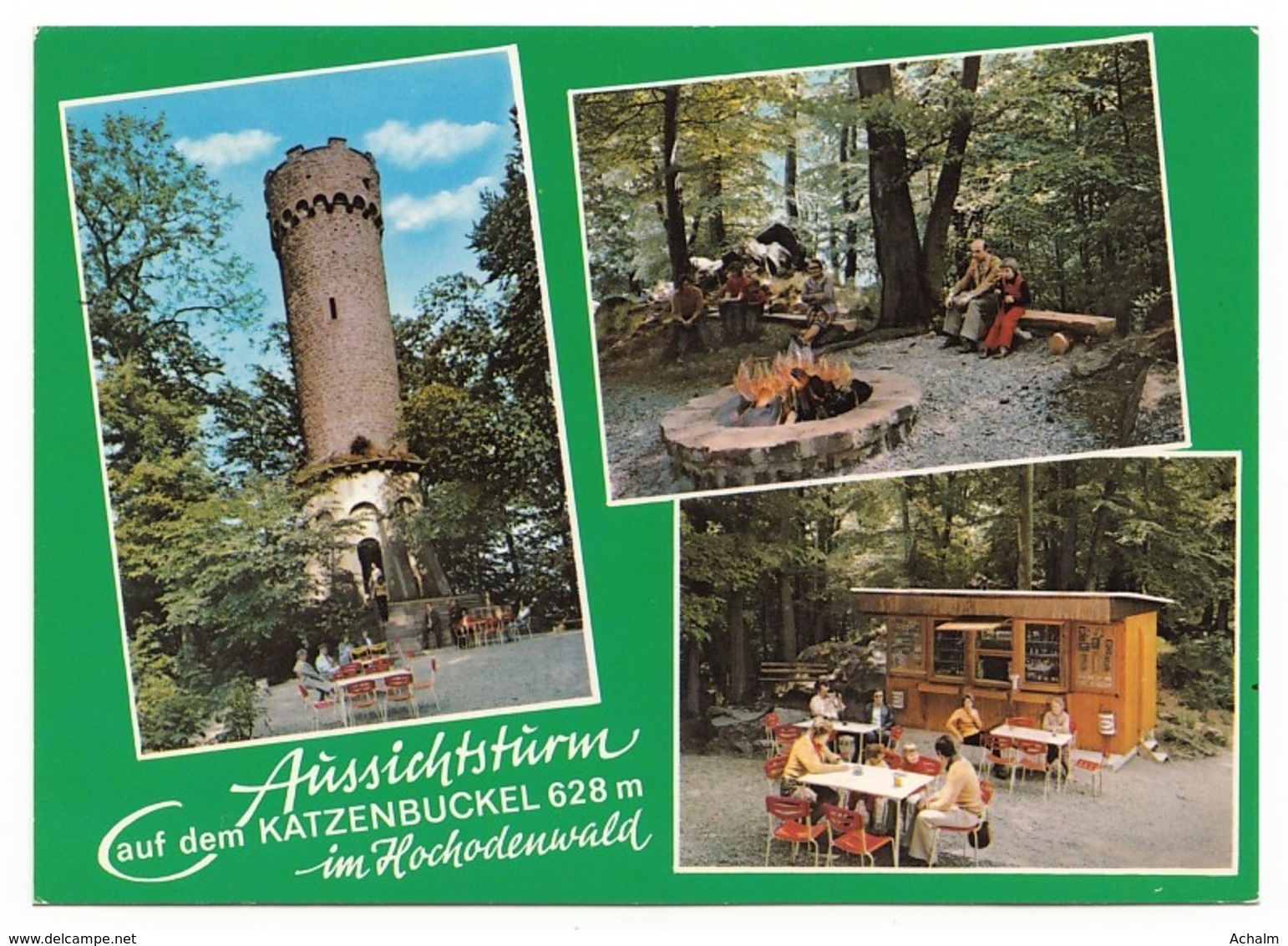 Waldbrunn - Aussichtsturm Auf Dem Katzenbuckel Im Hochodenwald - 3 Ansichten - Waldbrunn