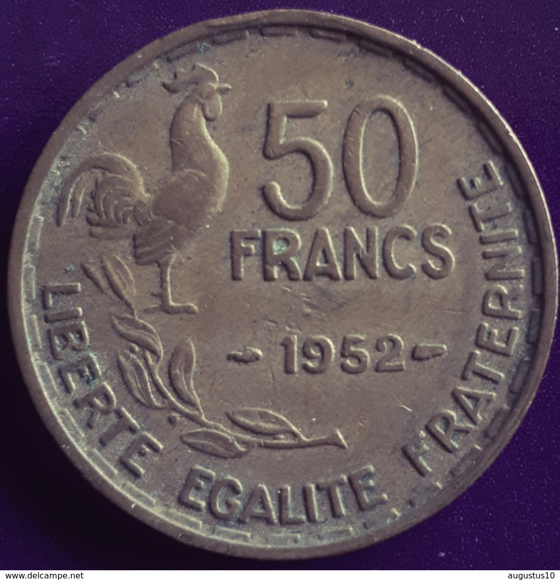 FRANCE; 50 FRANCS 1952 AL-BR KM 918.1 - 50 Francs