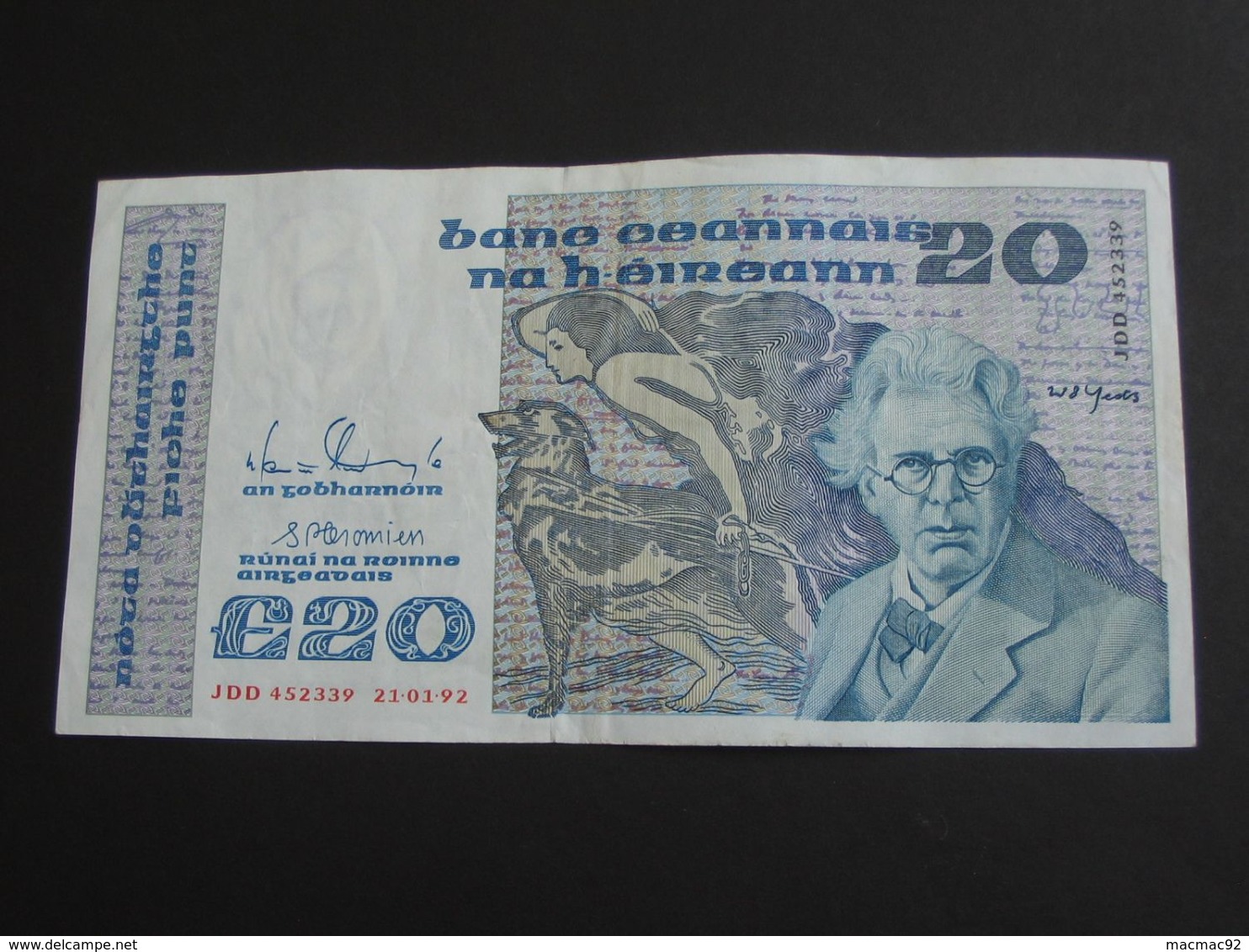 20 Twenty  Pounds 1992 - IRLANDE - The Central Bank Of Ireland   **** EN  ACHAT IMMEDIAT  **** - Ierland