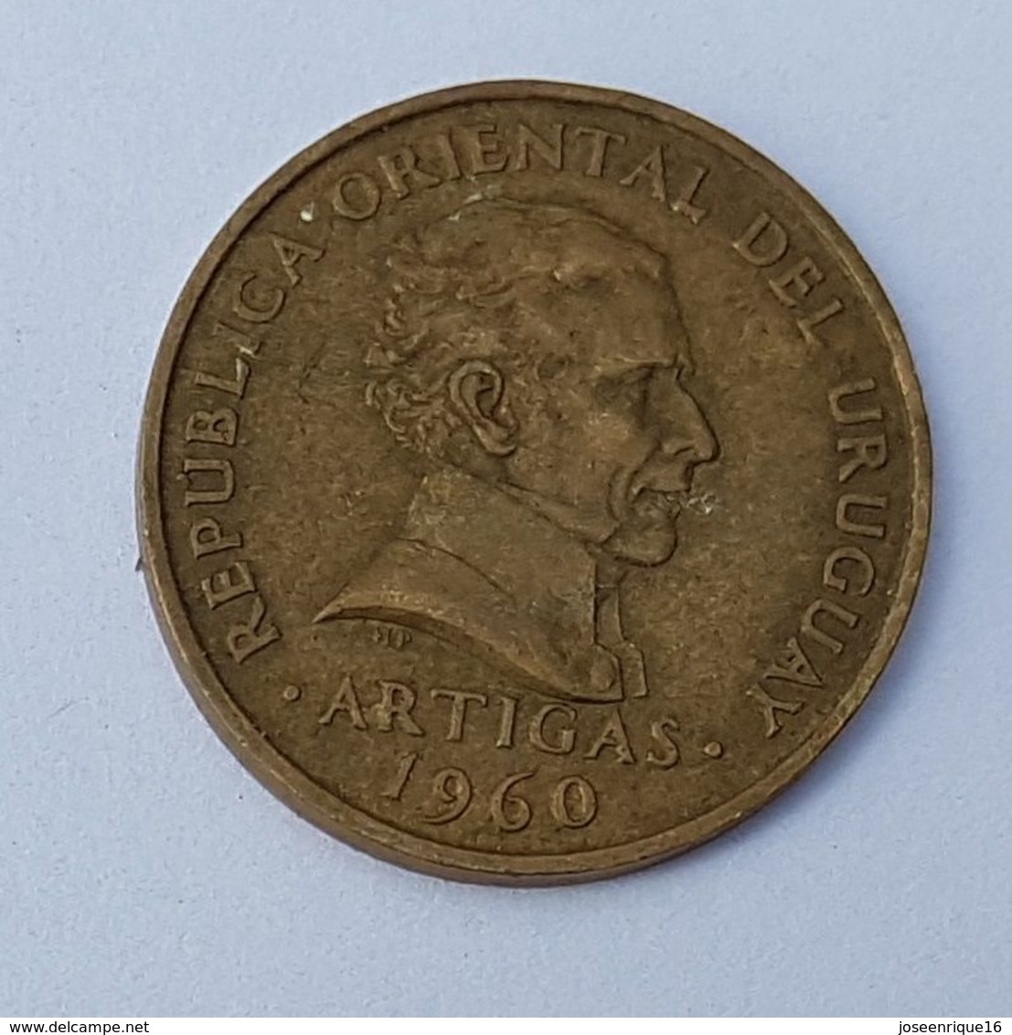 URUGUAY 10 CENTESIMOS 1960 - JOSE ARTIGAS - Uruguay