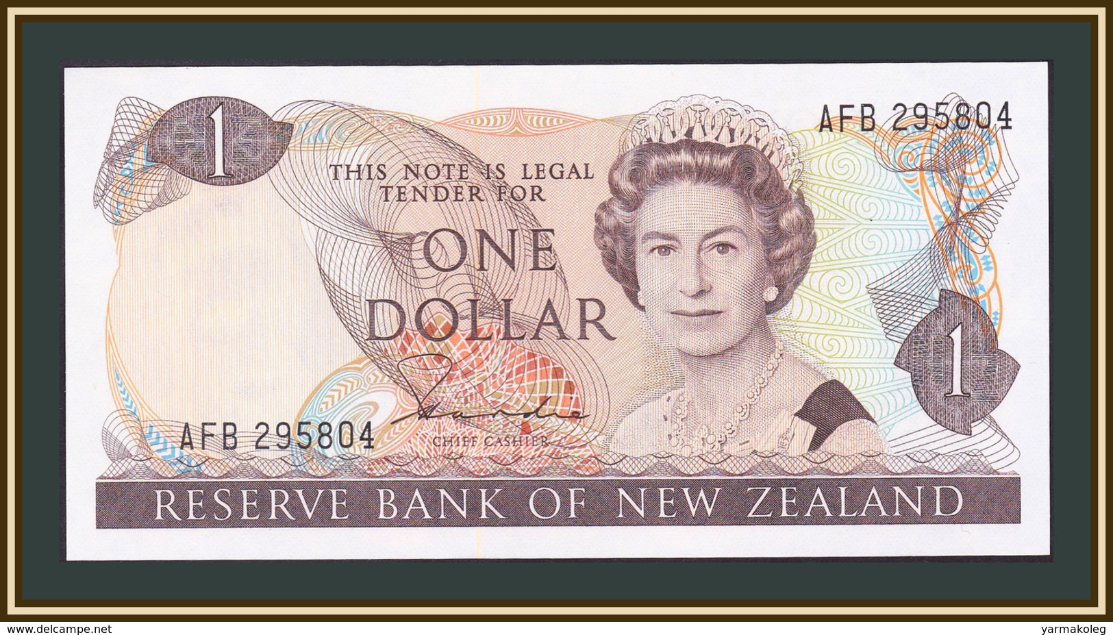 New Zealand 1 Dollar 1981-1985 P-169 (169a) UNC - Nueva Zelandía