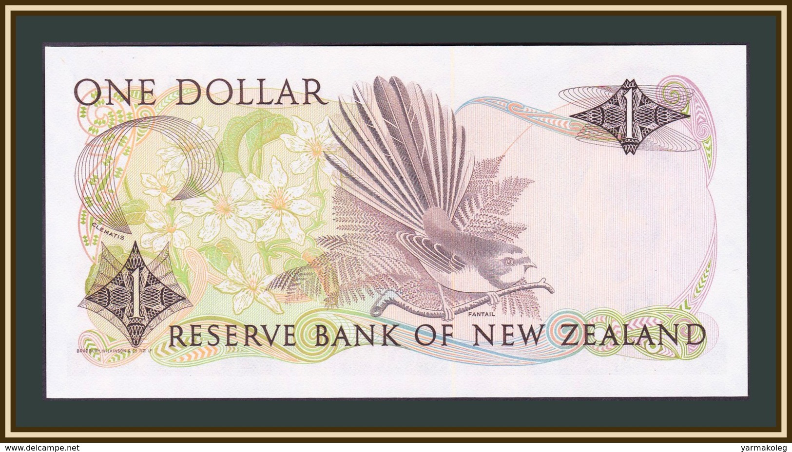 New Zealand 1 Dollar 1981-1985 P-169 (169a) UNC - Nueva Zelandía