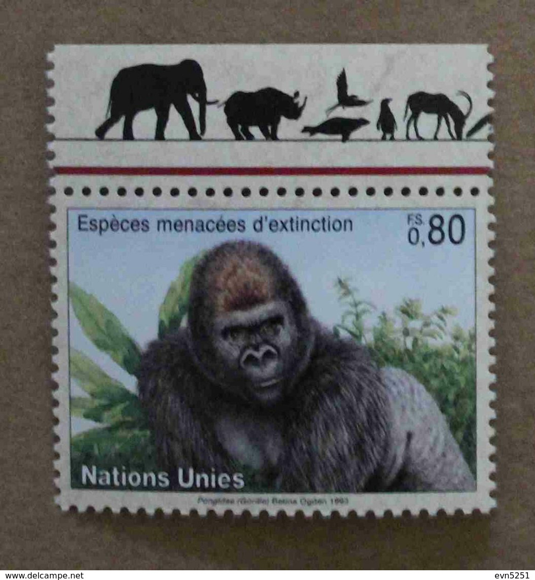 Ge93-01 : Nations-Unies (Genève) / Protection De La Nature - Gorilla Gorilla (Gorille De L'Ouest) - Ungebraucht