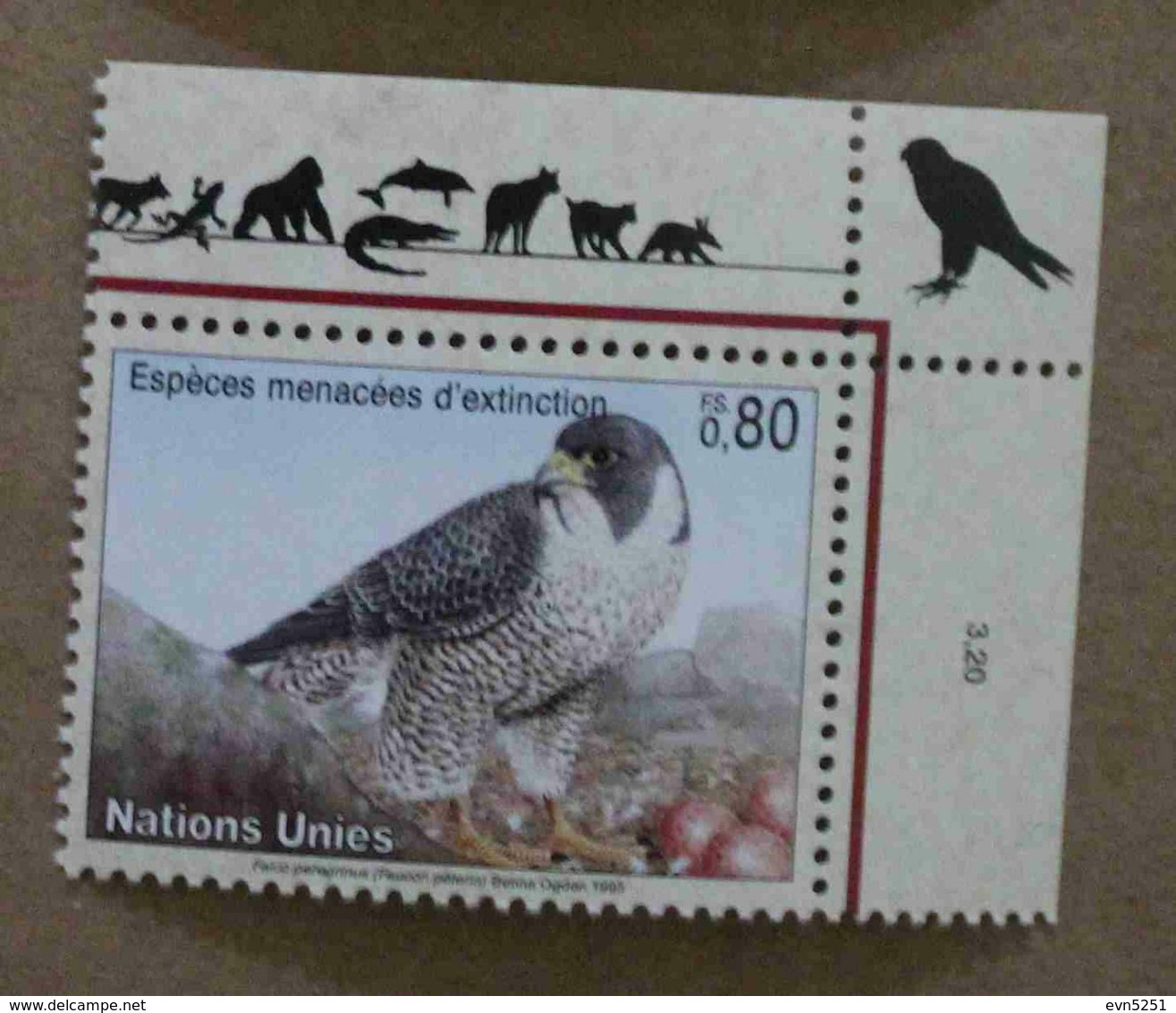 Ge93-01 : Nations-Unies (Genève) / Protection De La Nature - Falco Peregrinus (Faucon Pèlerin) - Unused Stamps
