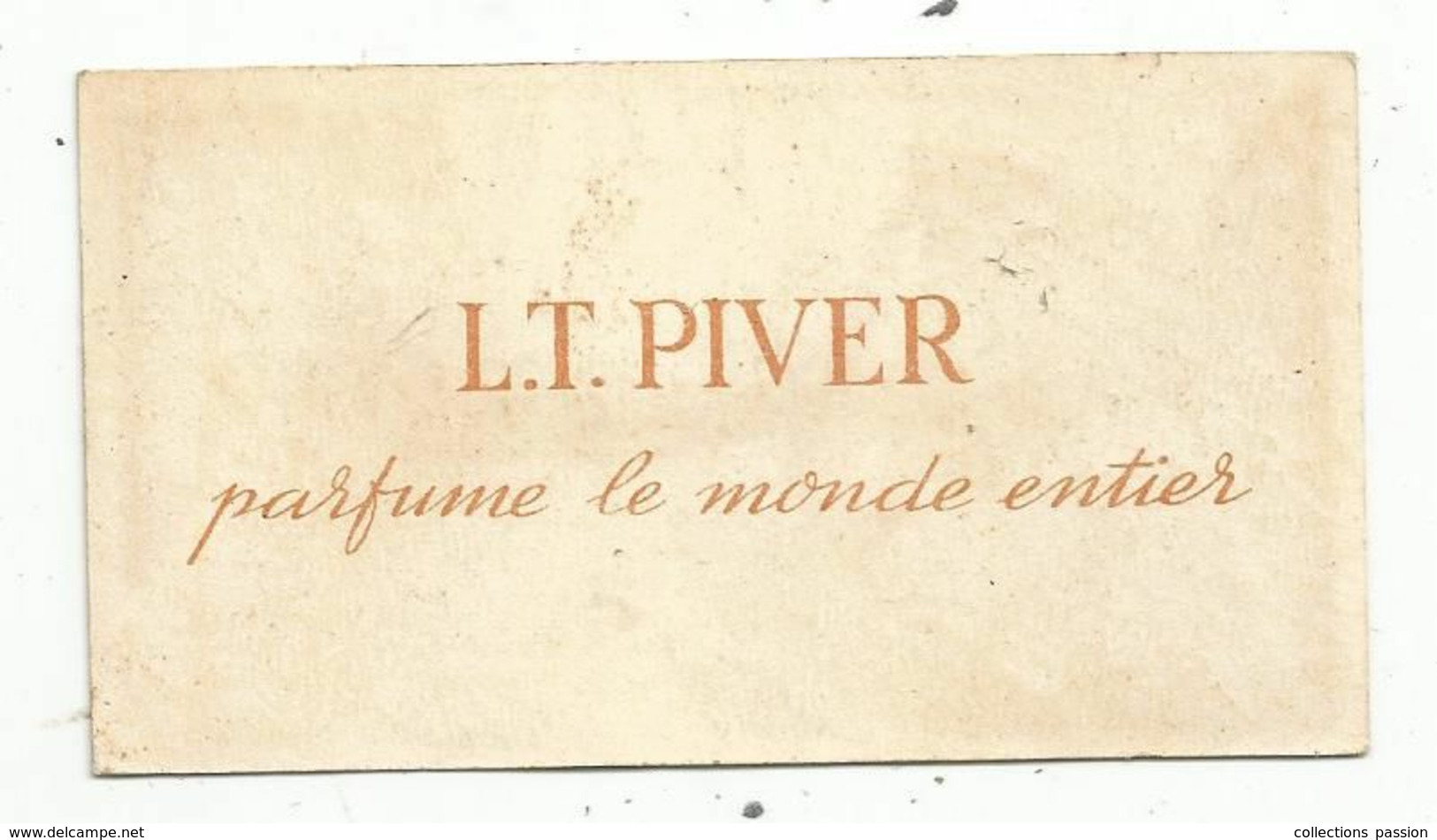 Carte Parfumée Ancienne , REVE D'OR , L.T. PIVER , PARIS, 2 Scans - Oud (tot 1960)