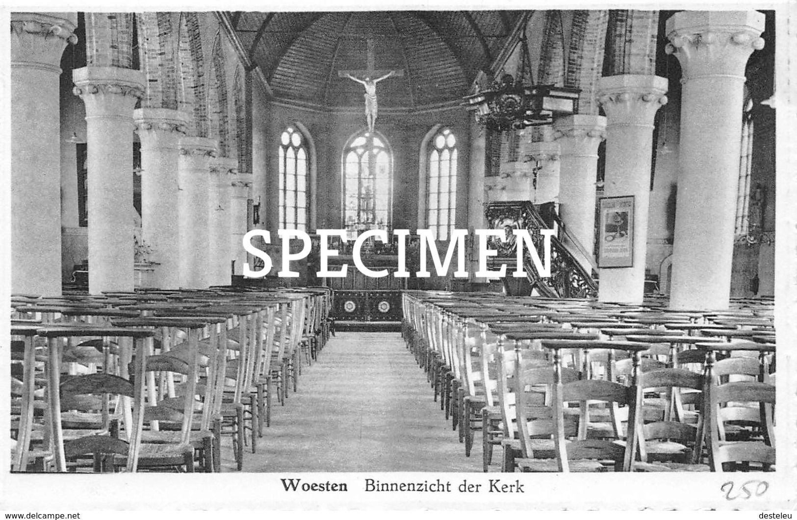 Binnenzicht Der Kerk -  Woesten - Vleteren