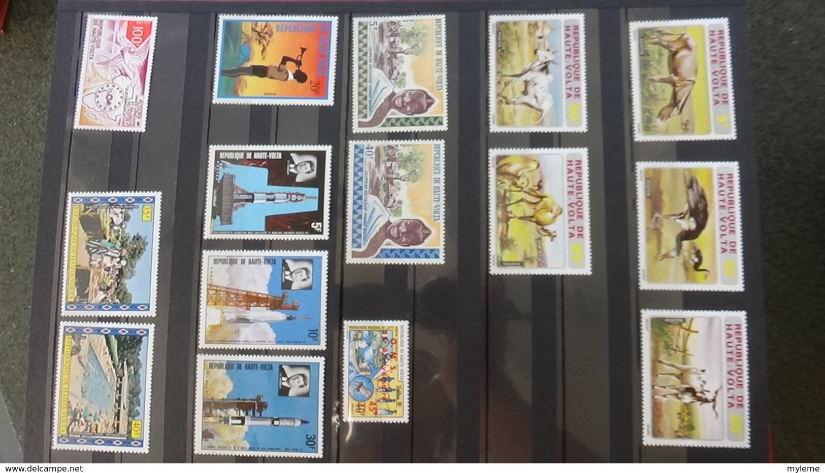 H94 Belle collection de timbres de Haute Volta dont Postes Aériennes (majorité **). A saisir !!!