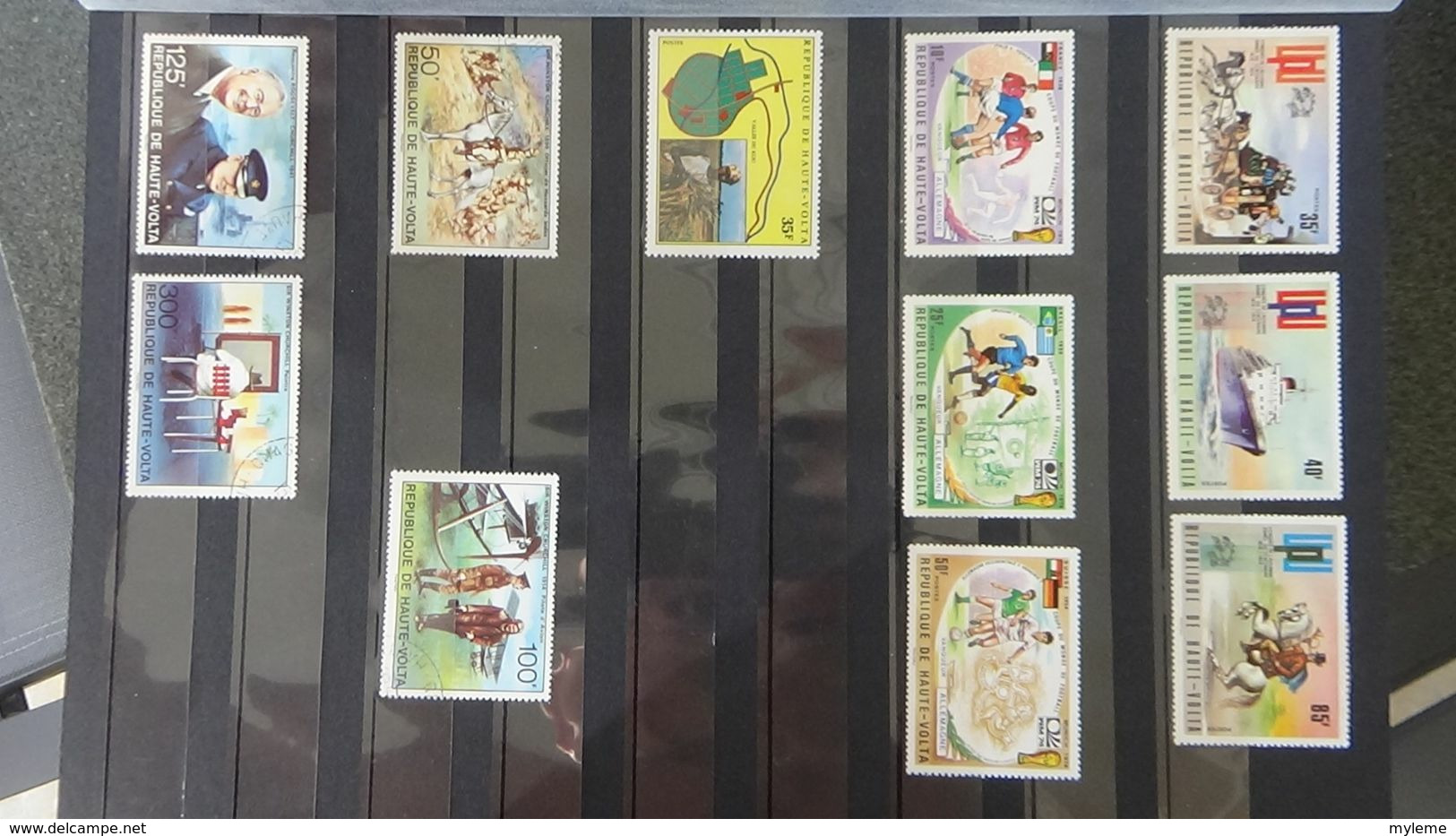 H94 Belle collection de timbres de Haute Volta dont Postes Aériennes (majorité **). A saisir !!!