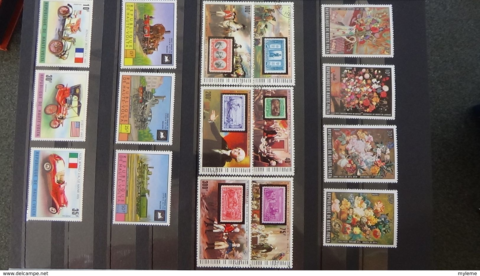 H94 Belle collection de timbres de Haute Volta dont Postes Aériennes (majorité **). A saisir !!!