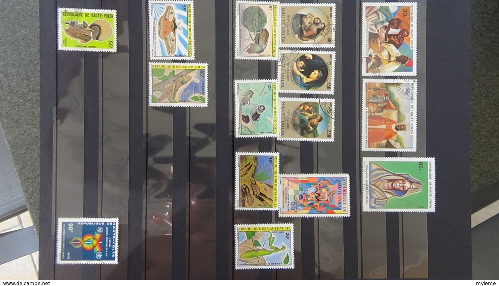 H94 Belle collection de timbres de Haute Volta dont Postes Aériennes (majorité **). A saisir !!!