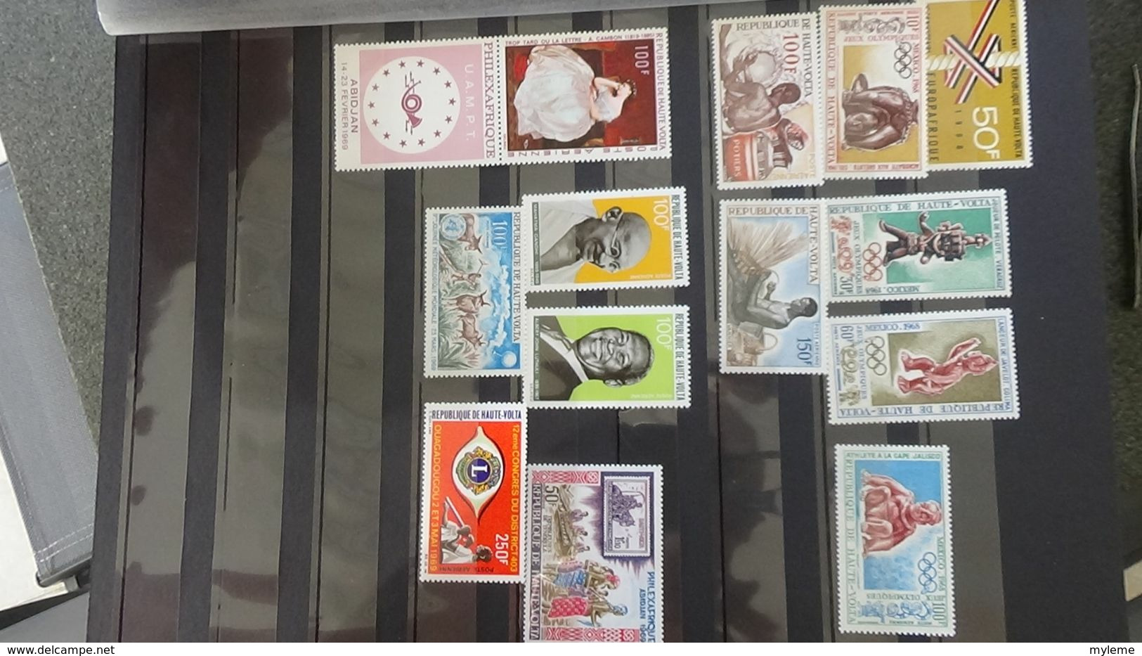 H94 Belle collection de timbres de Haute Volta dont Postes Aériennes (majorité **). A saisir !!!