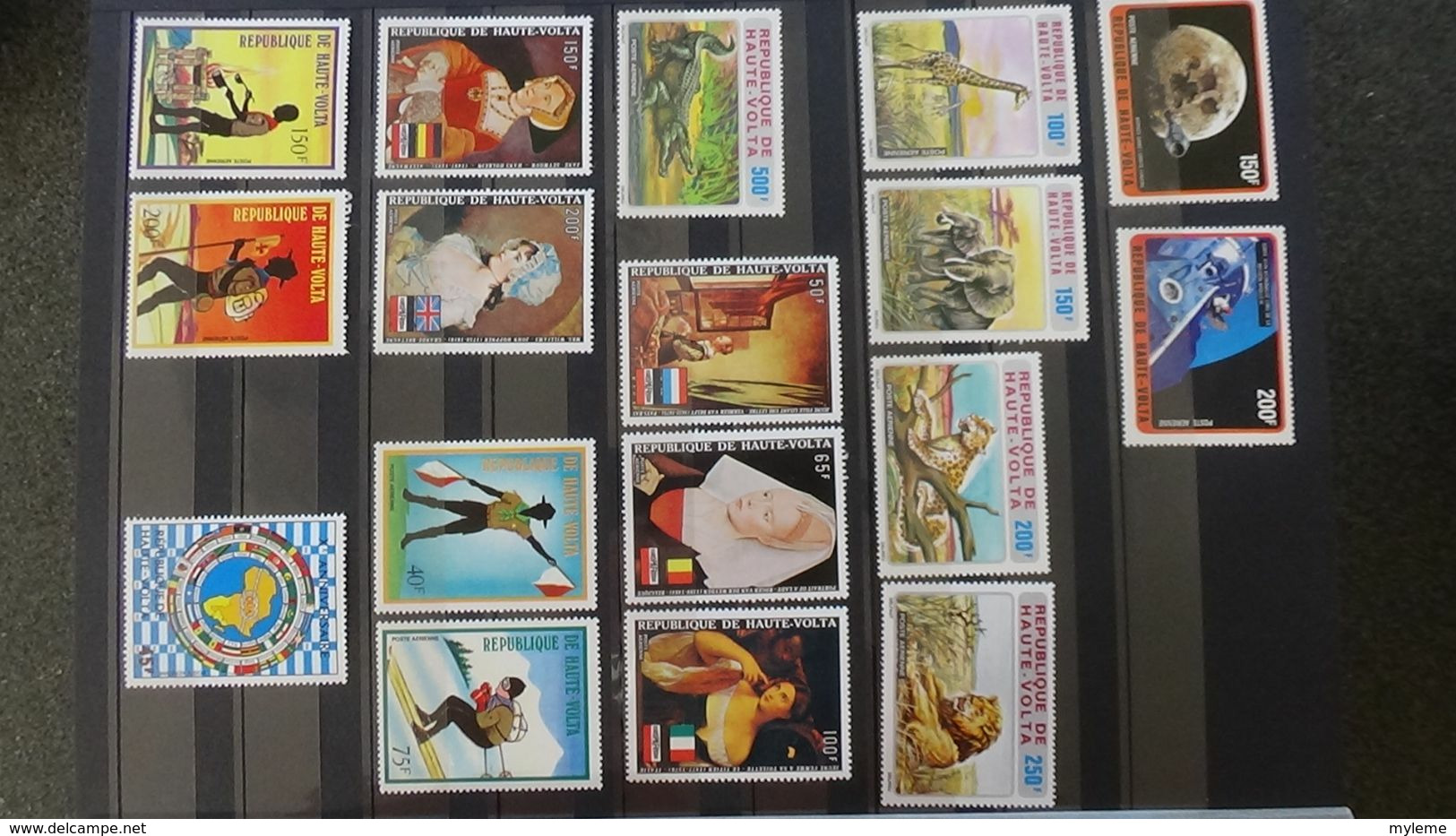 H94 Belle collection de timbres de Haute Volta dont Postes Aériennes (majorité **). A saisir !!!