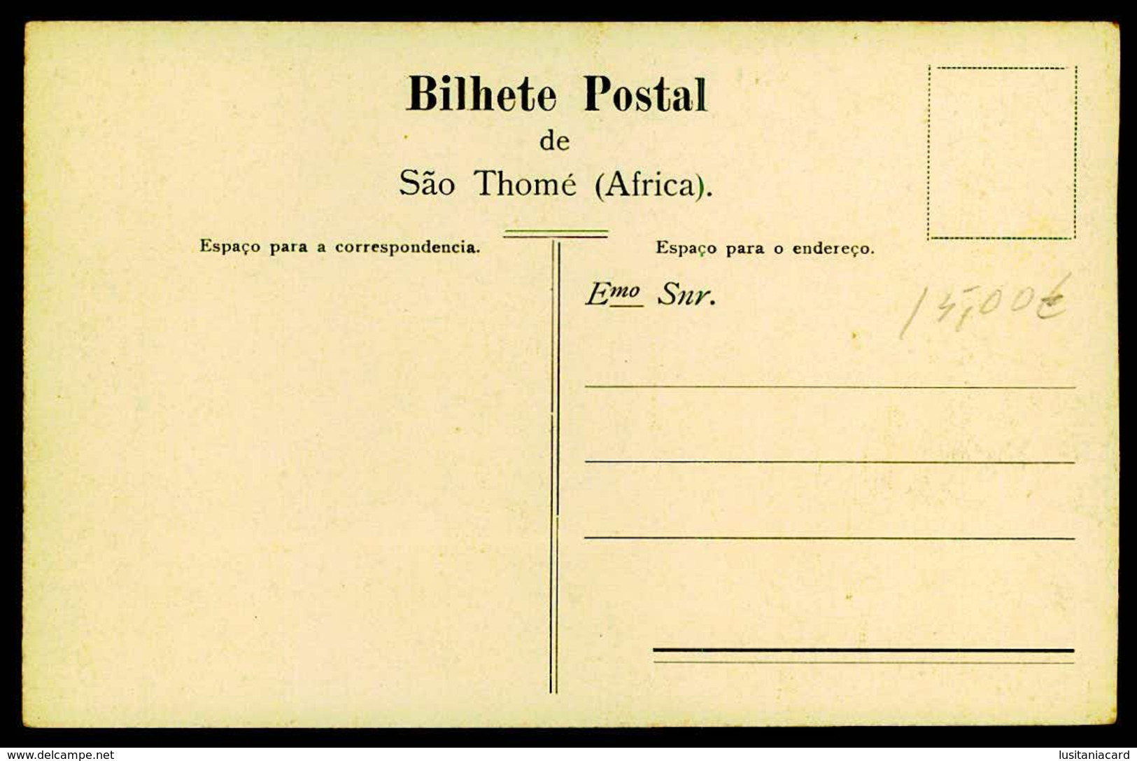SÃO TOMÉ E PRÍNCIPE - Quebra De Cacau.  ( Ed. M. Lopes) Carte Postale - Sao Tome Et Principe