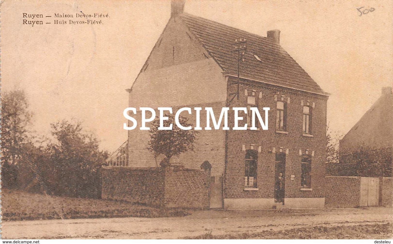 Huis  Devos- Fiévé - Mont-de-l'nclus - Ruien - Kluisbergen