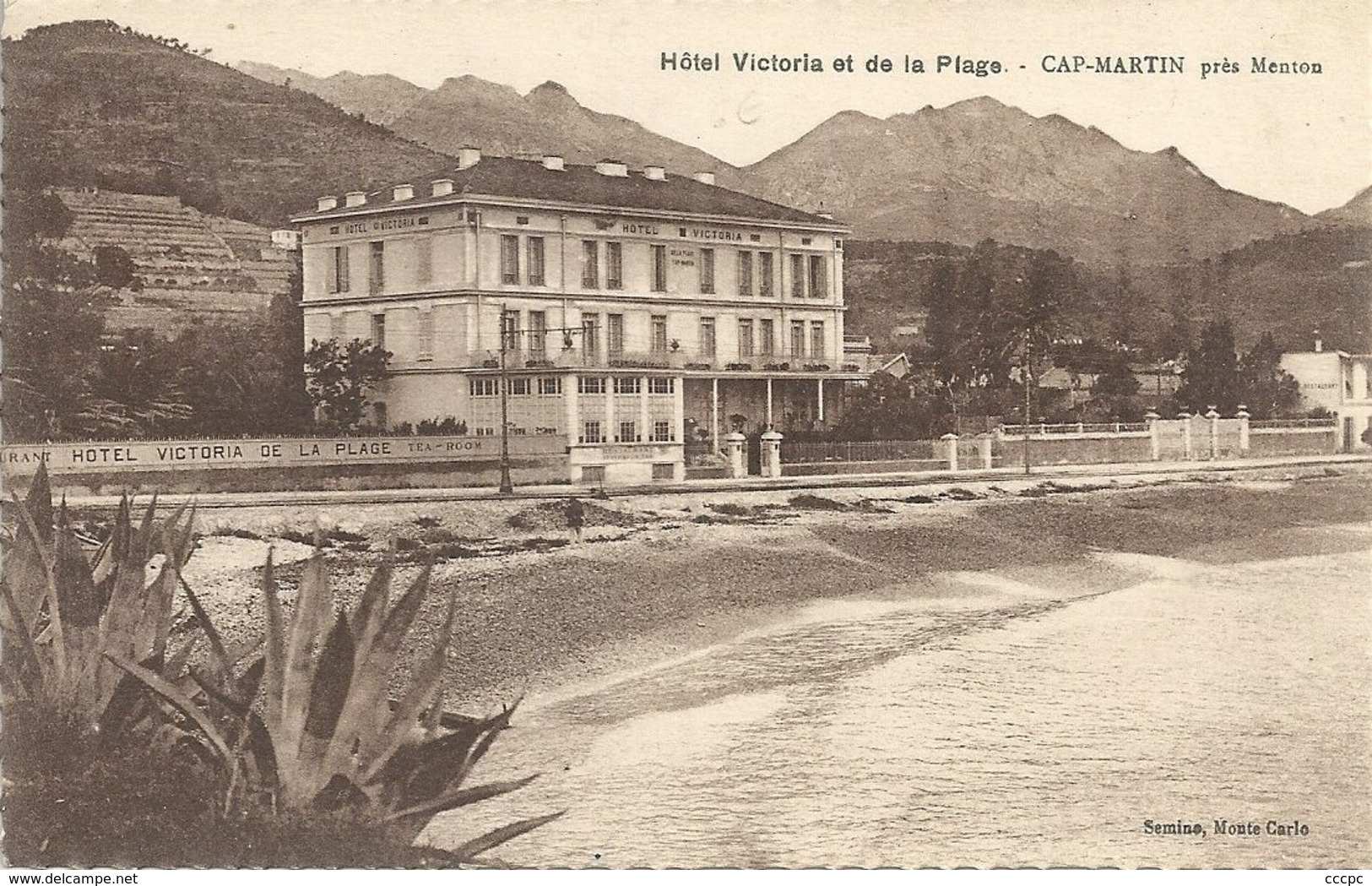CPA Cap-Martin Hôtel Victoria Et De La Plage - Other & Unclassified