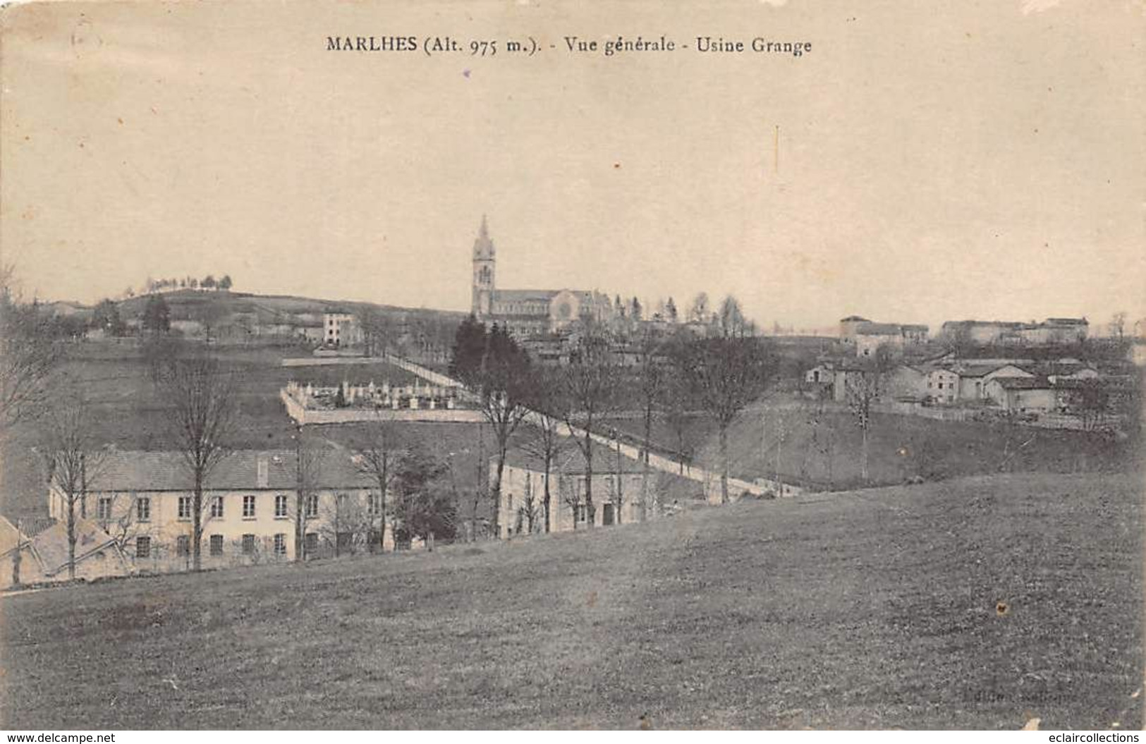 Marlhes          42      Vue Générale . Usine Gange        (voir Scan) - Autres & Non Classés