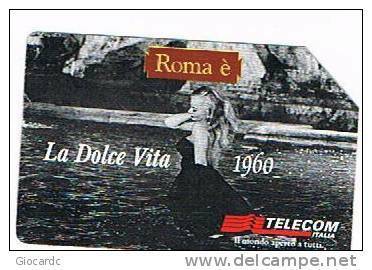 TELECOM ITALIA - C.& C. F3054 -  CINEMA: LA DOLCE VITA 1960 (ANITA EKBERG)      - USATA - Pubbliche Speciali O Commemorative