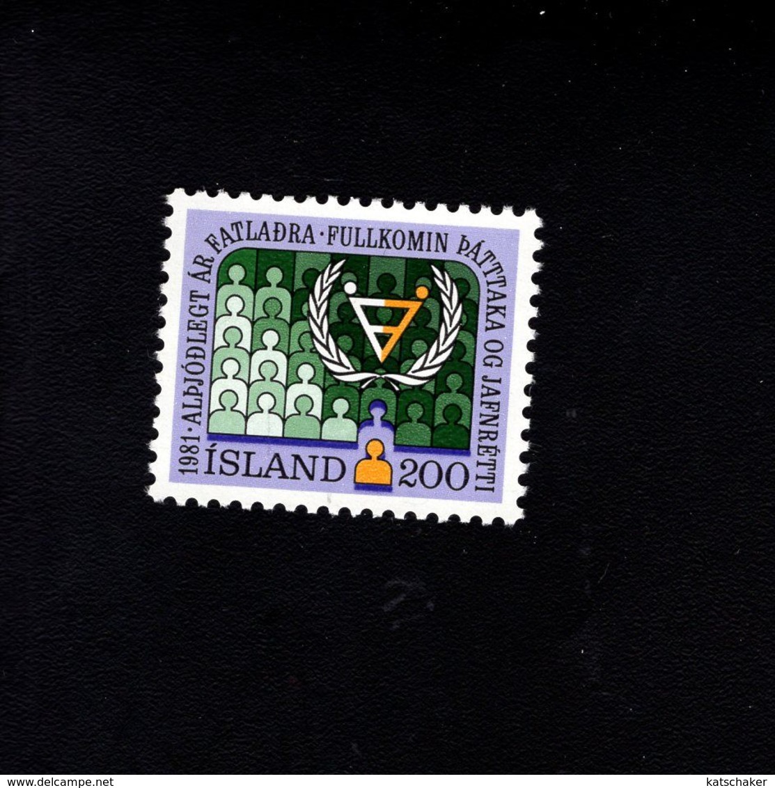 1052175508 SCOTT 546 POSTFRIS (XX) MINT NEVER HINGED EINWANDFREI  - INTL YEAR OF DISABLED - Nuovi