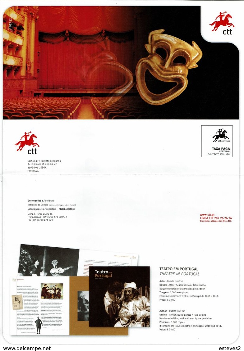 Portugal 2012 , Brochure , Pagela , Theatre , Ships , Cathedrals  , Fajãs Azores , Olympic Games London 2012 - Other & Unclassified