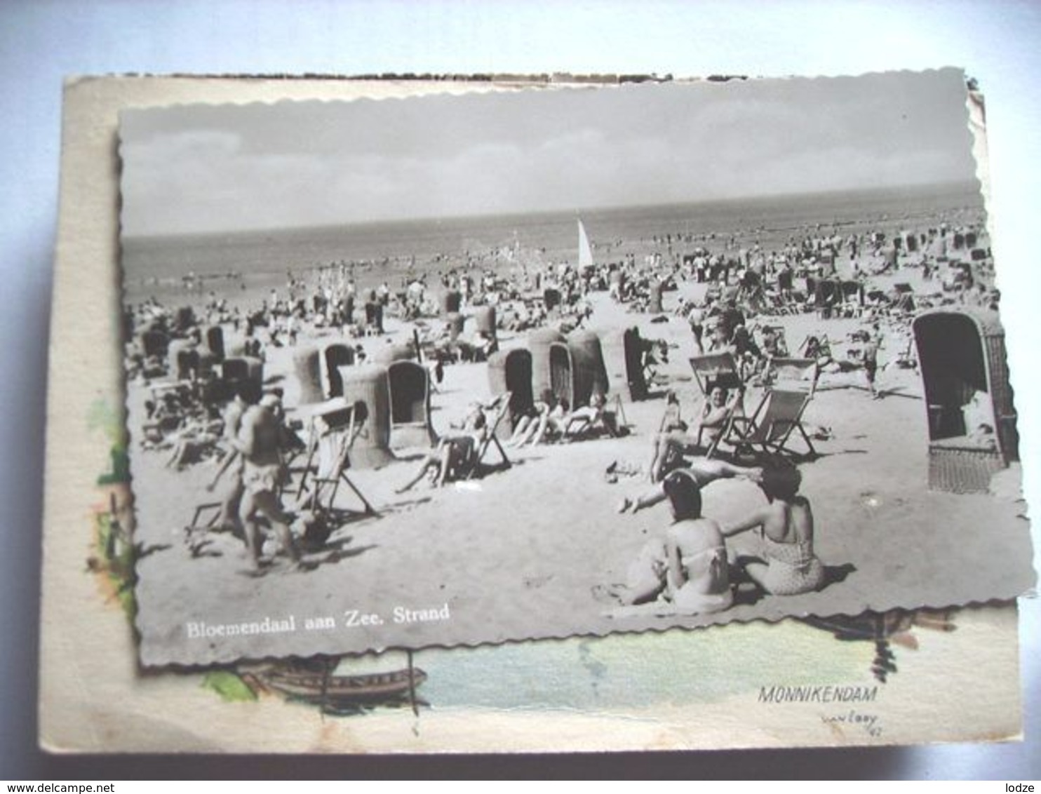 Nederland Holland Pays Bas Bloemendaal Met Mensen Op Het Strand - Bloemendaal