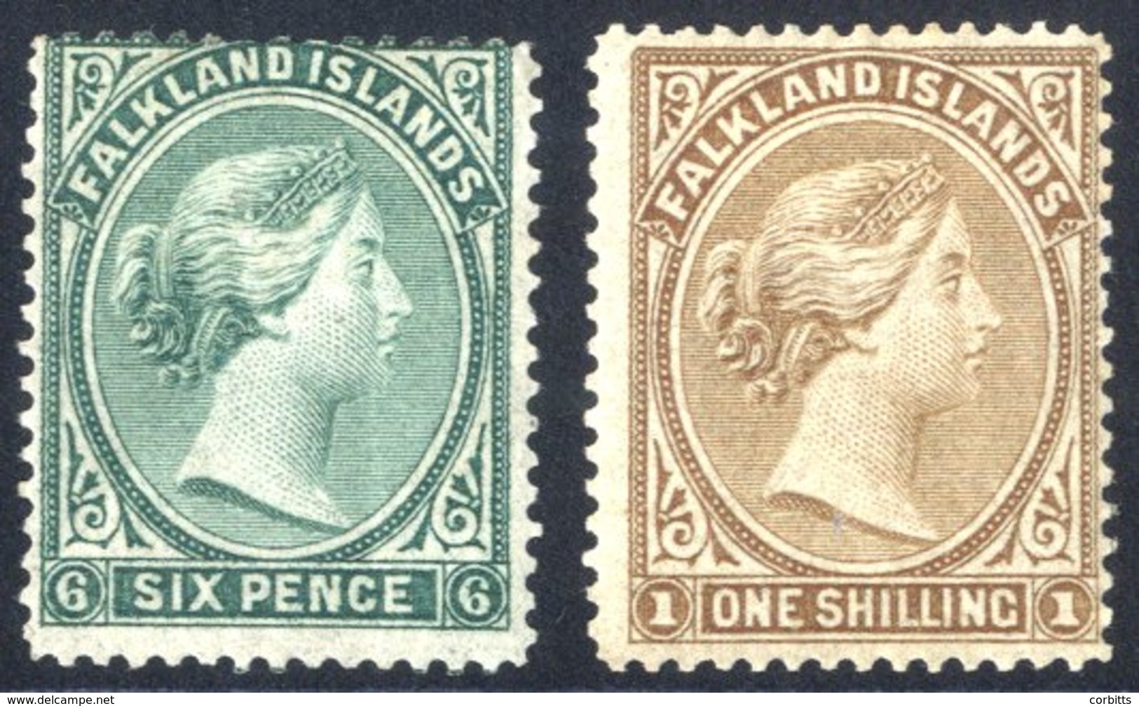 1878-79 6d Centred High, 1s Centred To Right, Both M. (2) Cat. £205 - Other & Unclassified