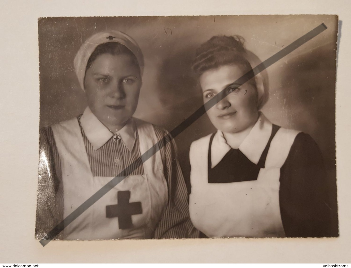 Photo Vintage. Original. Infirmière Et Infirmière. Lettonie 1937 - Profesiones