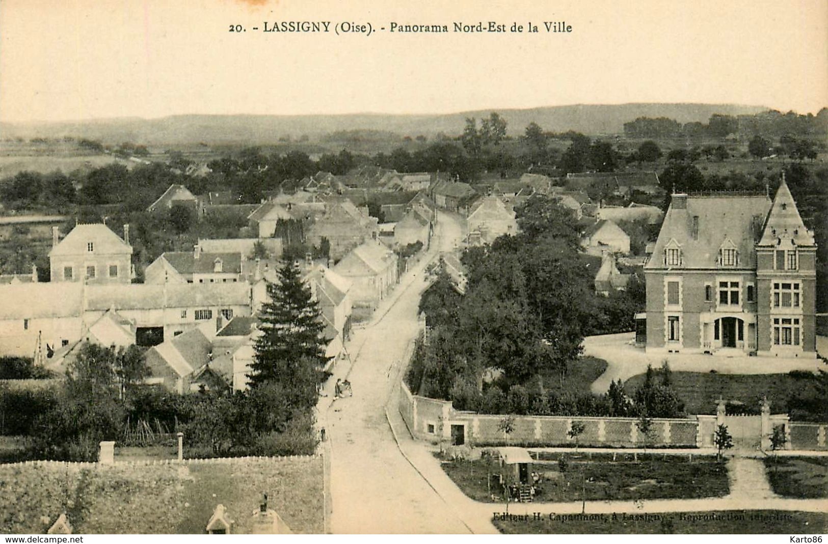 Lassigny * Panorama Nord Est De La Ville * Rue * Villa - Lassigny