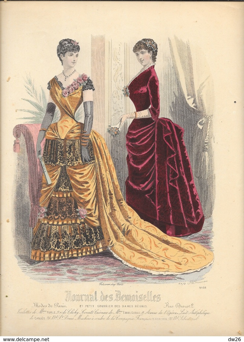 Lot De 55 - Journal Des Demoiselles, Femmes Au Salon - Modes De Paris - Gravure De Mode - Stampe & Incisioni