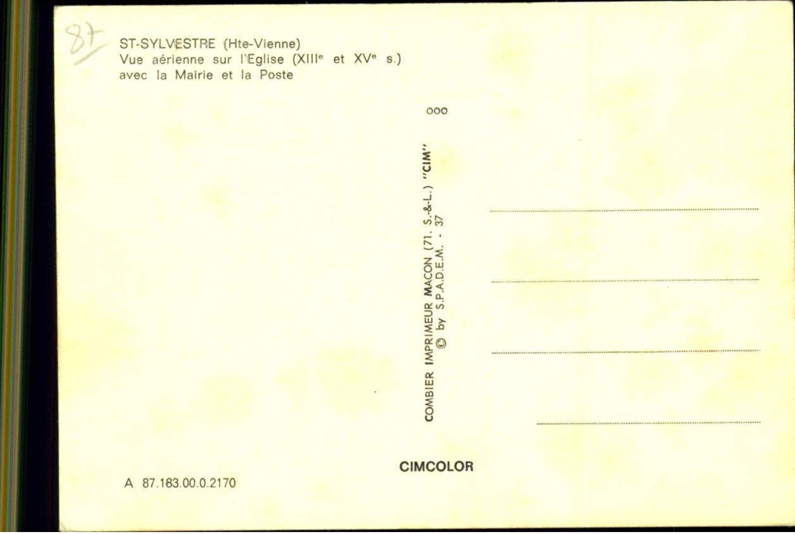 [87] Haute-Vienne > Vue Aérienne  / M 24 - Autres & Non Classés