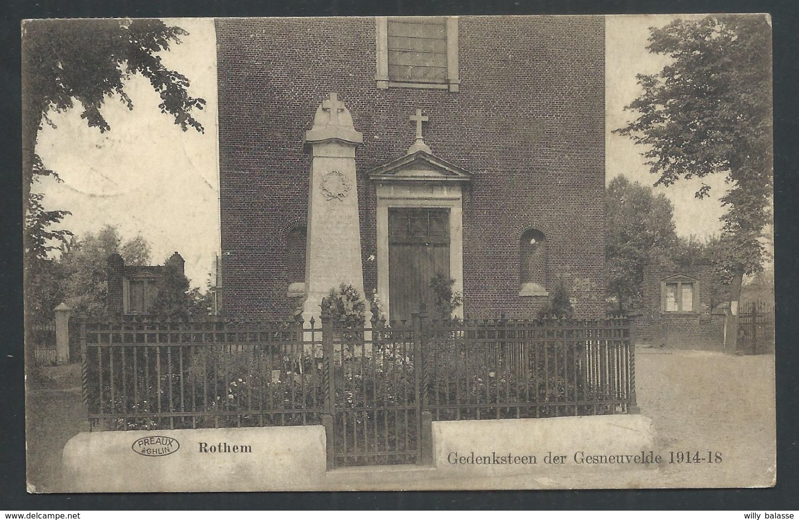 +++ CPA - ROTHEM - ROTEM - Gedenksteen Der Gesneuvelde 1914-18  // - Dilsen-Stokkem