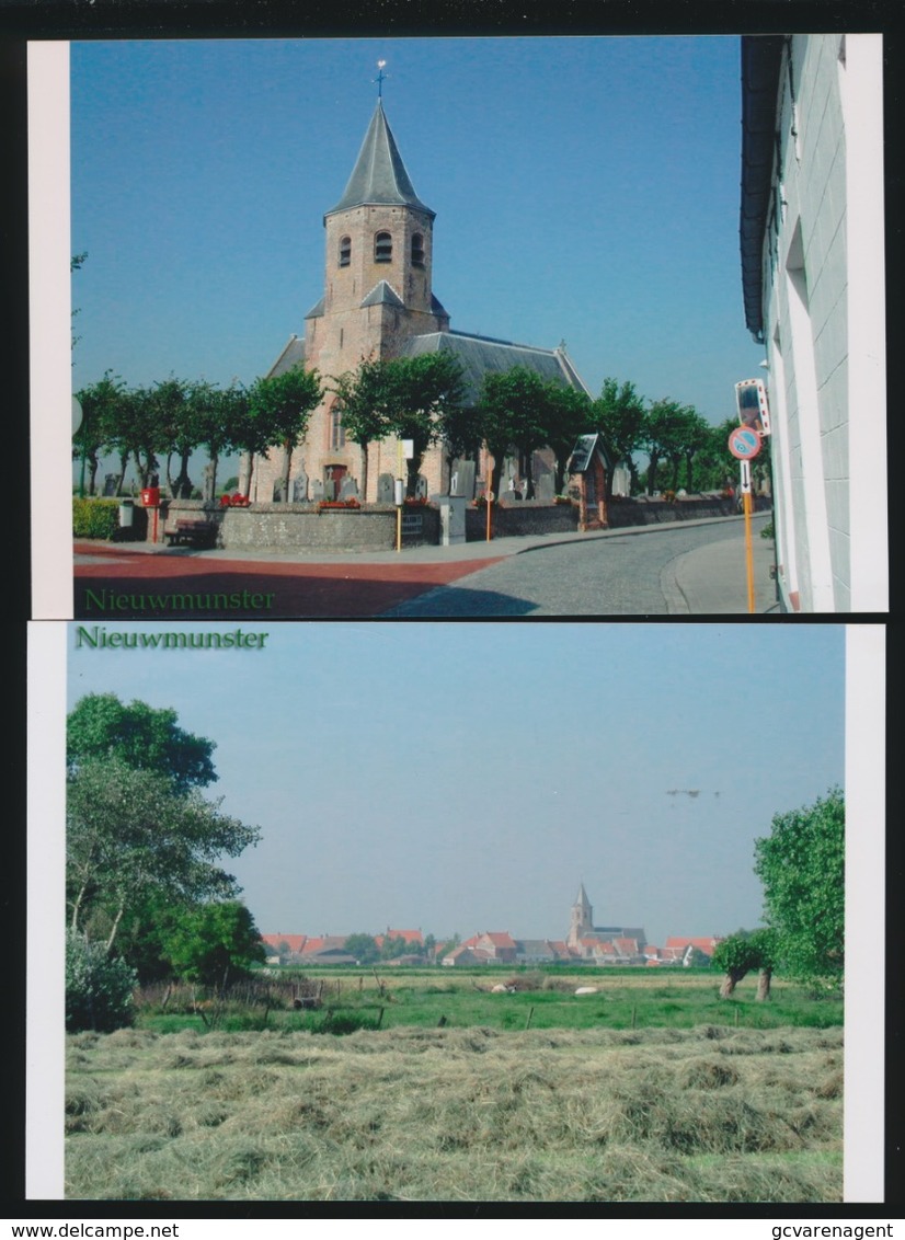 2 FOTOS  NIEUWMUNSTER  KERK   15 X 10 CM   ( 2005 ) - Zuienkerke